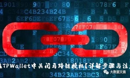 如何在TPWallet中关闭马蹄链授权？详解步骤与注意事项